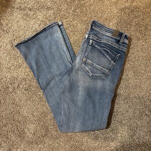BKE Women's Flare Jeans in Classic Blue